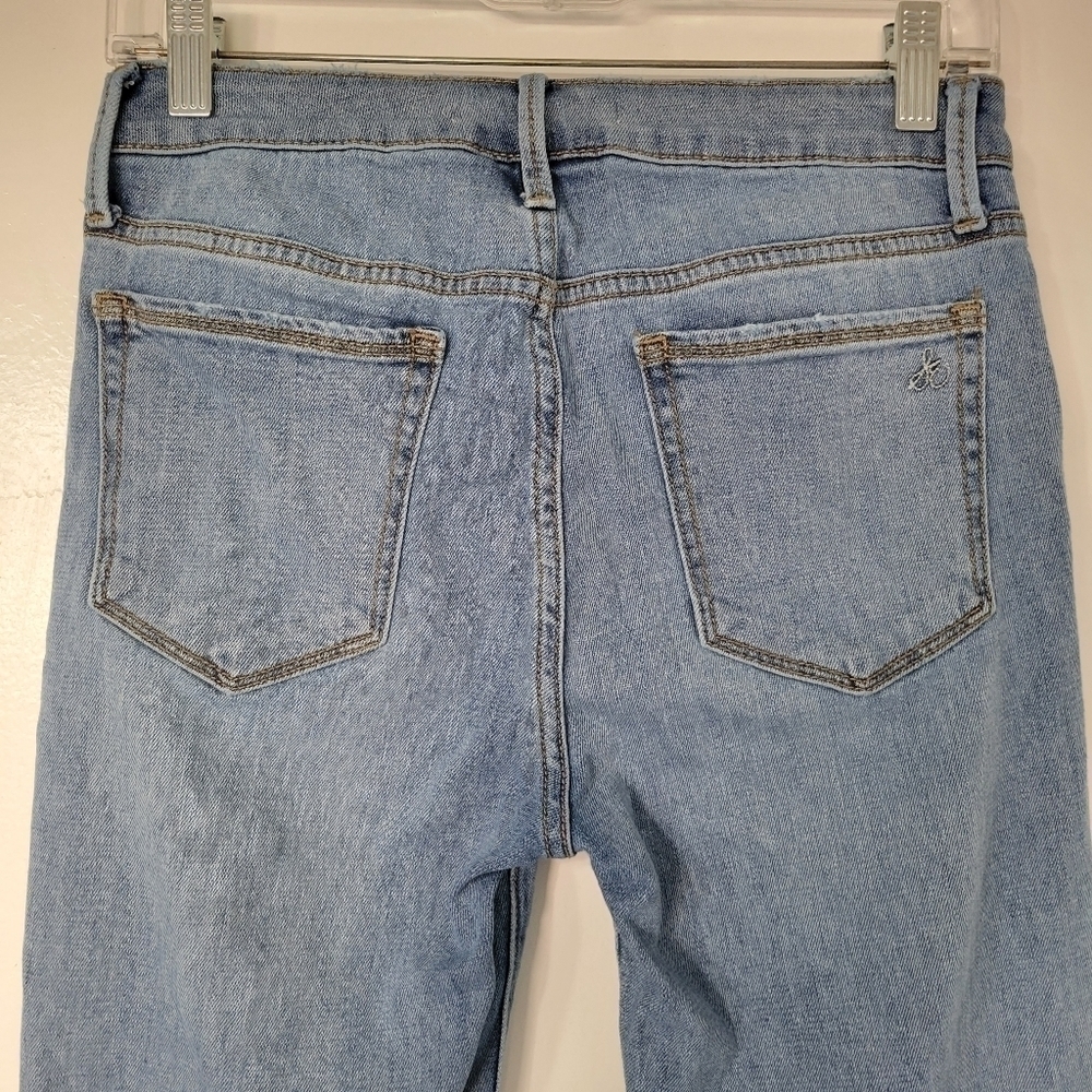 Sam Edelman Stiletto Ankle Tie Light Wash Jean Size 27 - Picture 8 of 11